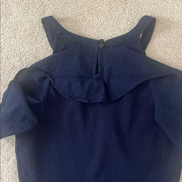 Anthropologie Maeve Ruffled Rib Halter Tank - Picture 6 of 6